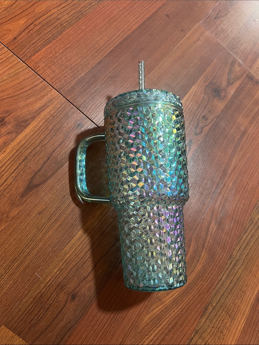 Blue Iridescent Tumbler